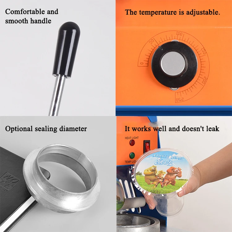 آلة ختم أكواب السيارة الكهربائية، وتعبئة فناجين شاي الحليب في أكواب بلاستيكية