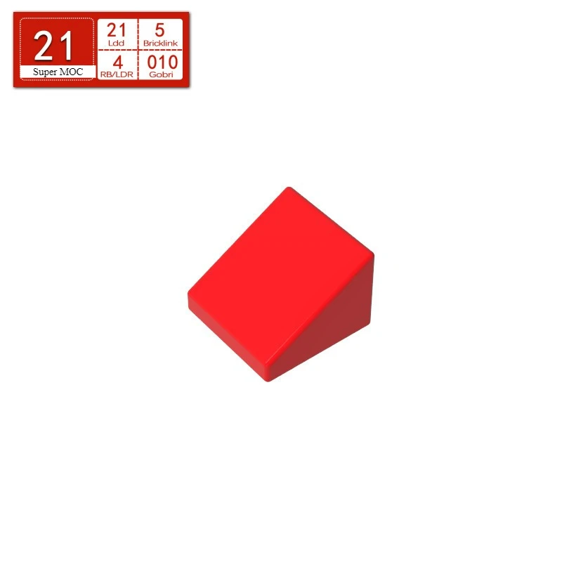 10PCS Slope Pieces of Toys Parts 30 1x1x2/3 Building Blocks Kit 50746 54200 18862 33847 63290 House Castle Bricks Particle Toy