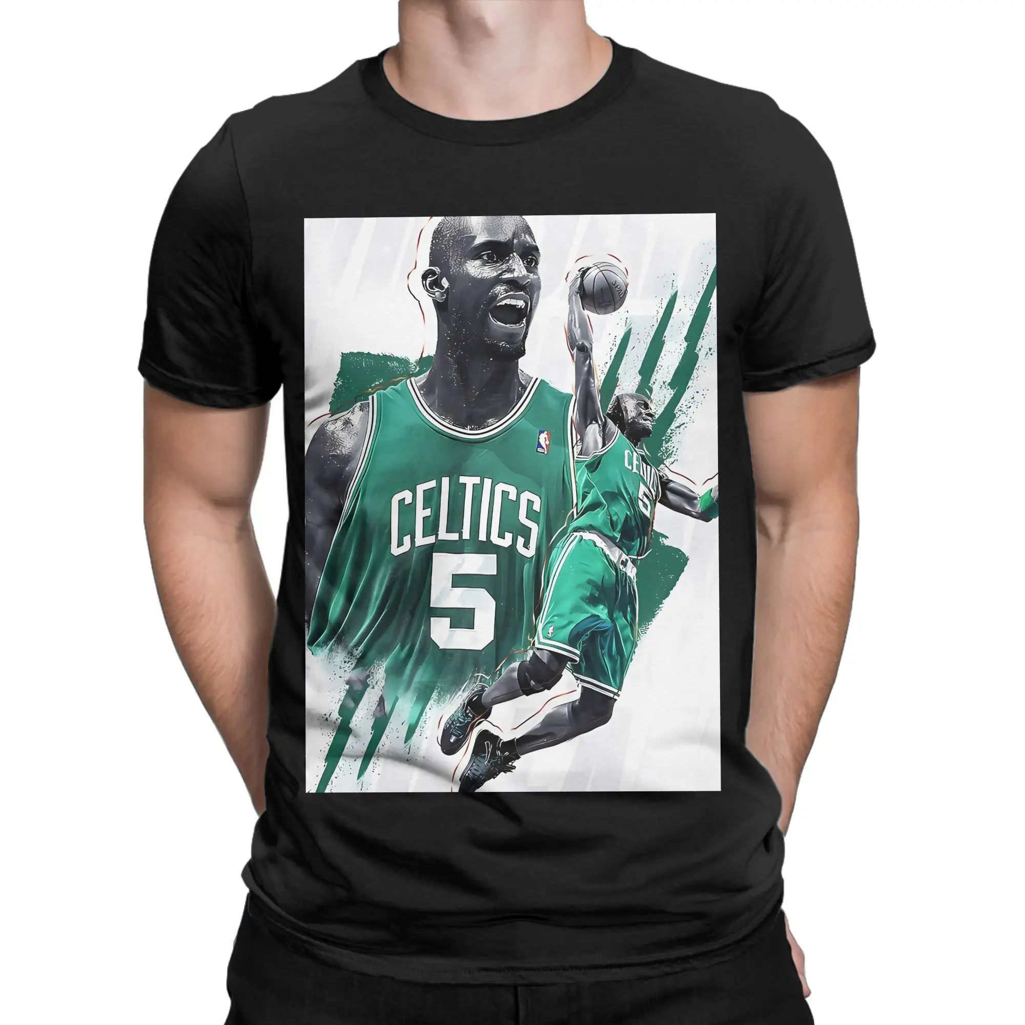 Camiseta de algodón 100% con diseño de Kevin Garnett 5 The Big Ticket, camisetas de Kevin Garnett para hombre