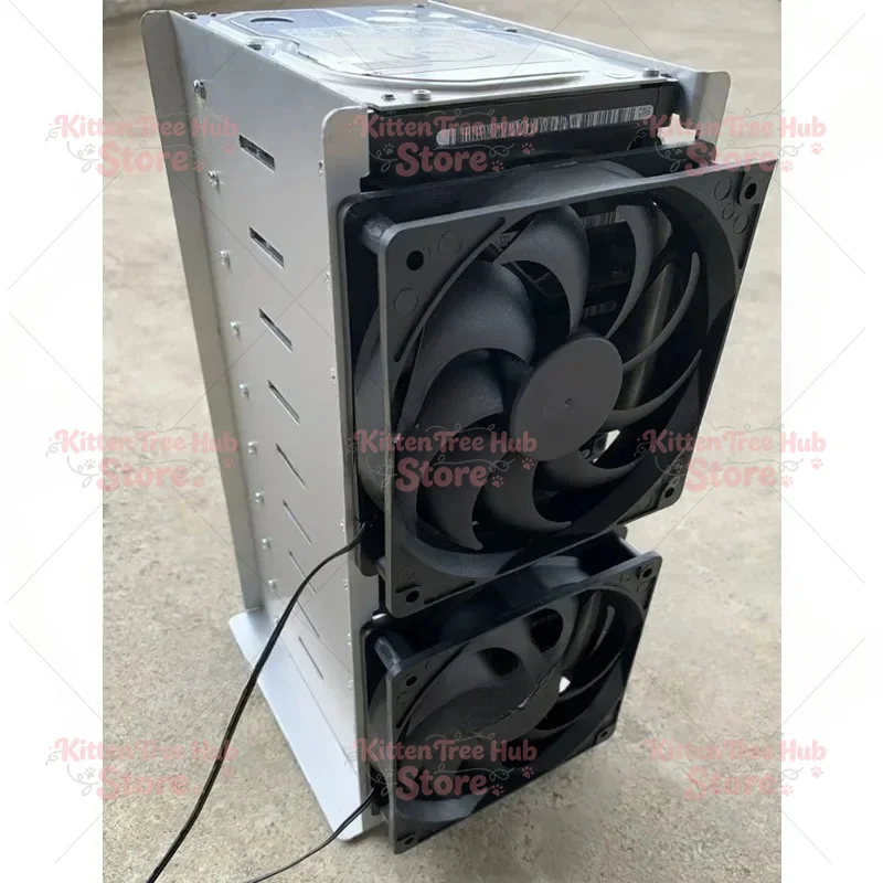 Cage Box Superimposed All-Aluminum Alloy 12cm Fan