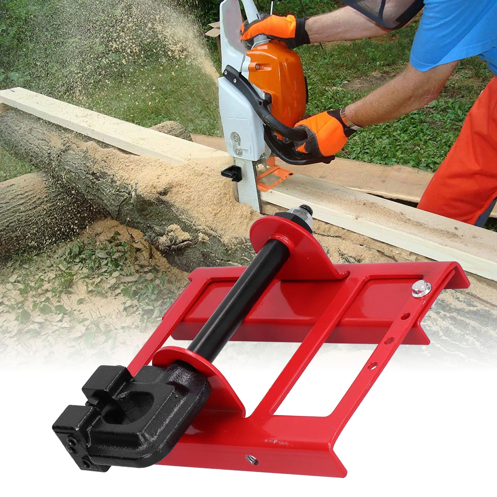 

Hardware Chainsaw Mill Lumber Cutting Vertical Mini Portable Wood Timber Milling Attachment Timber Chainsaw Attachment