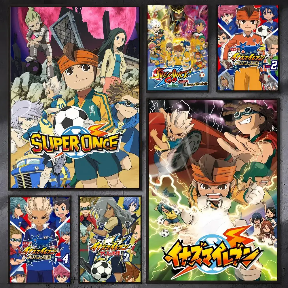 Japan Anime I-Inazuma Eleven Poster Waterproof Sticky Wall Art Print For Bedroom Living Room Hallway Bar Home Decor