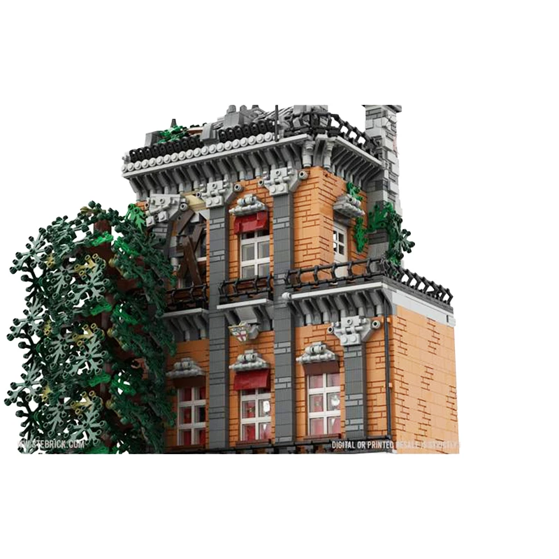 Street View Architektur Serie Station MOC-46504 Baustein DIY Modell hohe Schwierigkeit Technologie Bildung Puzzle Ziegel Spielzeug