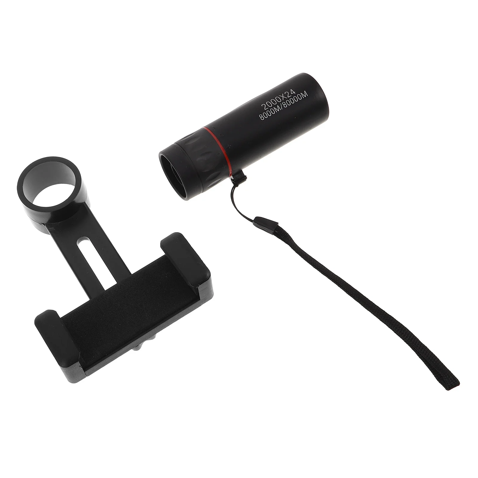 

Smartphone Telescope Universal Phone Adapter 2000x24 Hd Monocular Black Watching Concerts Outdoor Monocular