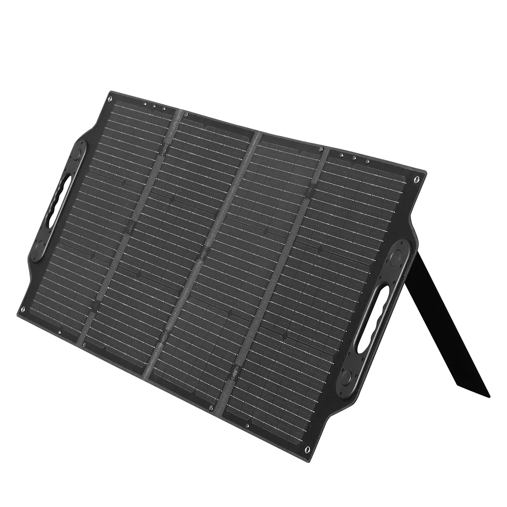 XINPUGUANG Panel Solar Portátil de 100W para Generador de Energía, Cargador Solar Plegable de 19.8V con Cargador de Batería de Alta Eficiencia para Camping, Caravanas y Viajes al Aire Libre