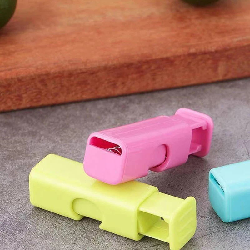 1/3/6/12pcs Food Sealing Clips Bread Storage Bag Clips Snack Wrap Bags Spring Clamp Reusable Kitchen Organization Sealing Clamp