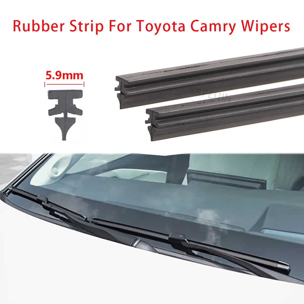 

2 резиновых стержня стеклоочистителя для Toyota Camry 2024 2025, запасная часть щетки стеклоочистителей