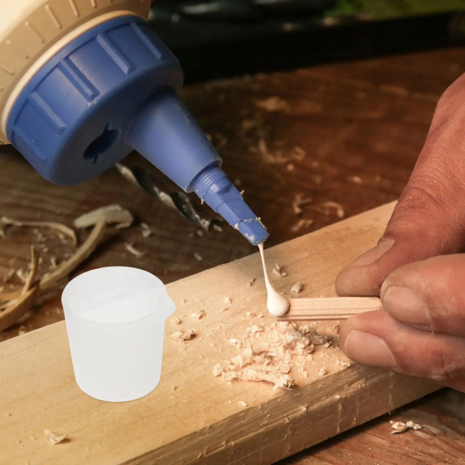 10Pcs Silicone Resin Mixing Cups Precise Graduated Scale for Epoxy Resin Supplies Liquid Measuring DIY Casting Molds Baking