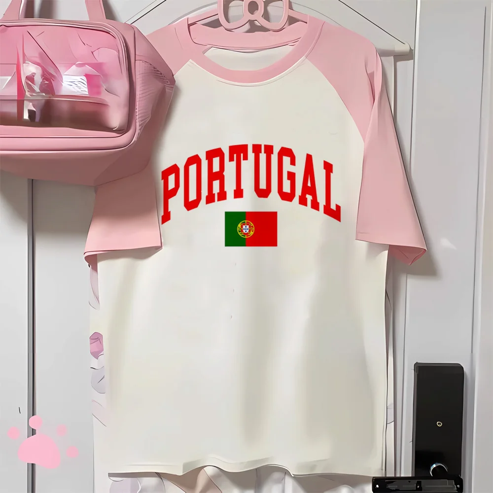 Portugal tshirt women manga harajuku funny Tee girl comic designer harajuku clothing