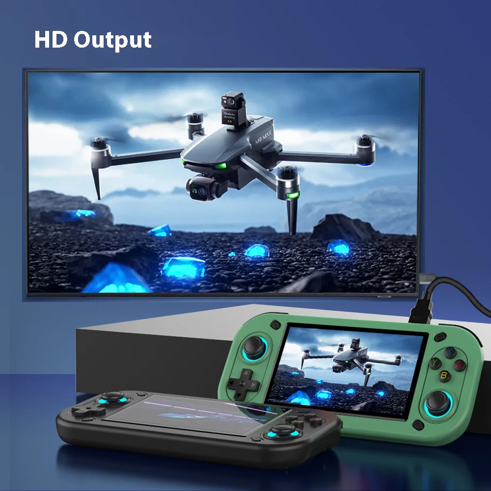 Tolex R43S Handheld Game Console 4.3Inch OCA Screen Open Source Linux 20+Simulators HD Output Retro Video Game Console 2000mAh