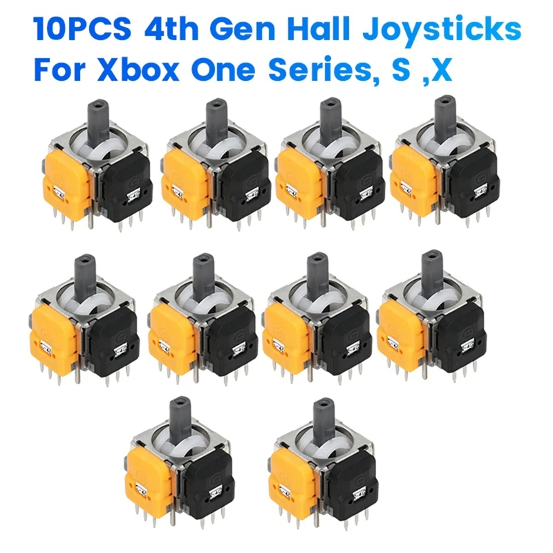 10PCS 4Th Gen Hall Joysticks For  One/Series S/X Joysticks Hall Electromagnetic Adjustable Joysticks Repair Kit