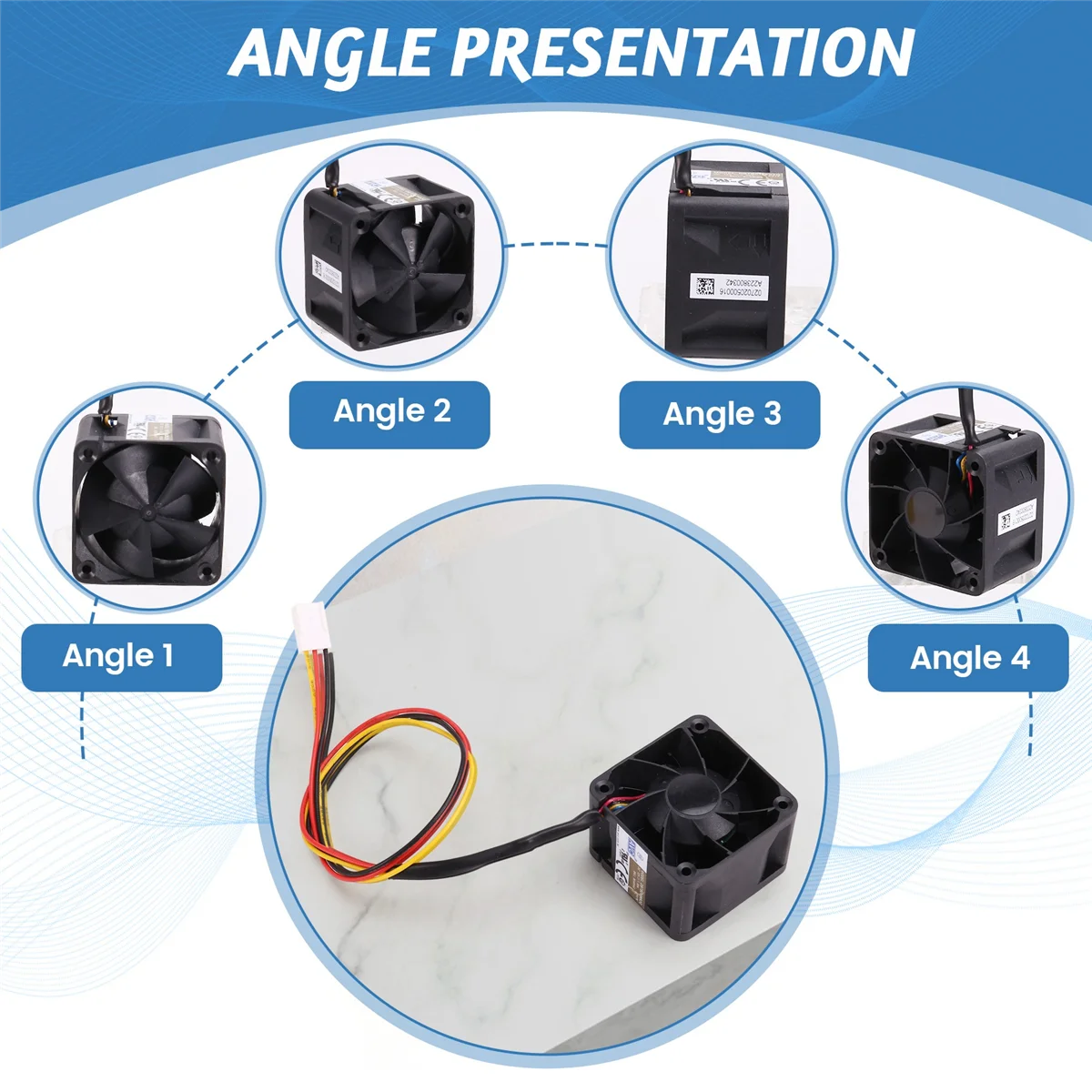 ABAN 3Pcs 4028 12V 1A DBTB0428B2G High Speed Server Fan 40x40x28mm Double Ball Bearing 4-Wire PWM