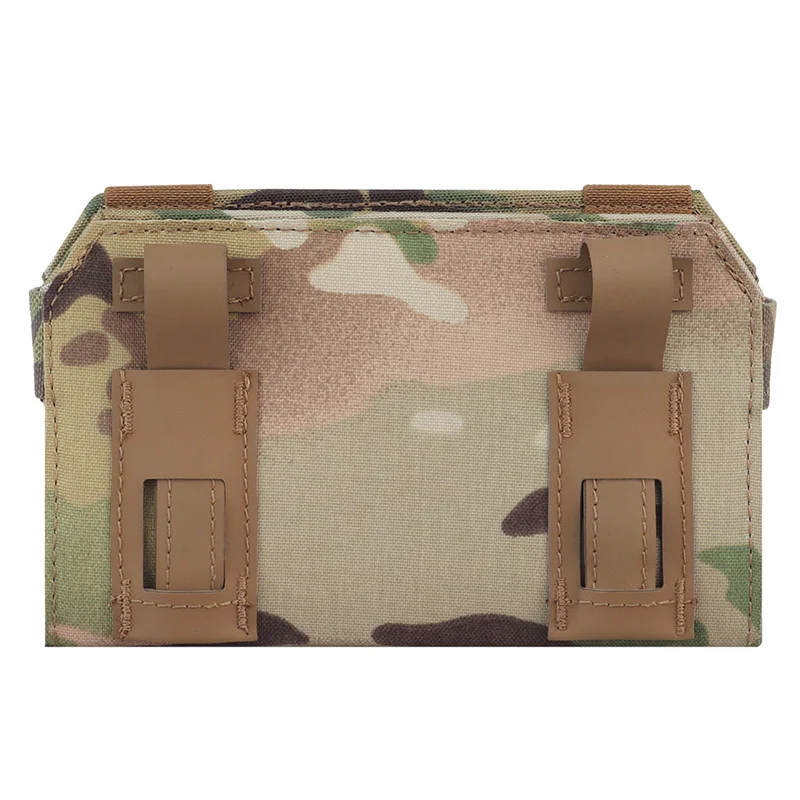 MOLLE Admin Front Panel Phone Map Pouch Utility Organizer with Elastic Band for Hunting Airsoft Vest Gear Outdoor Navigation