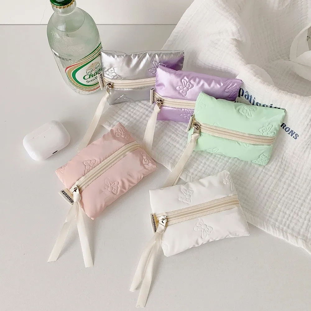 Mode Fliege Geldbörse Große Kapazität Mini Lippenstift Aufbewahrungstasche Tragbare Kopfhörer Tasche Studenten