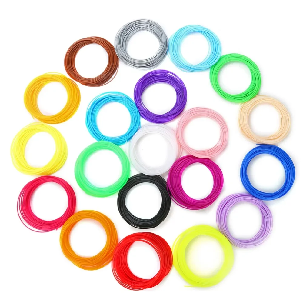 1.75Mm 3D Printing Pen Filament 5M 10M 10/12/20/30 Color Pla Filament S Materials Printer Threads Plastic Consumables