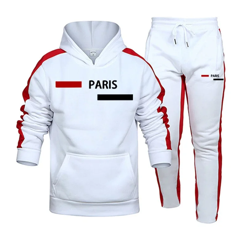 

Лидер продаж, мужской спортивный костюм с принтом, повседневные толстовки с капюшоном, комплект из 2 предметов, осенне-зимний спортивный костюм для бега, мужская одежда, уличная спортивная одежда