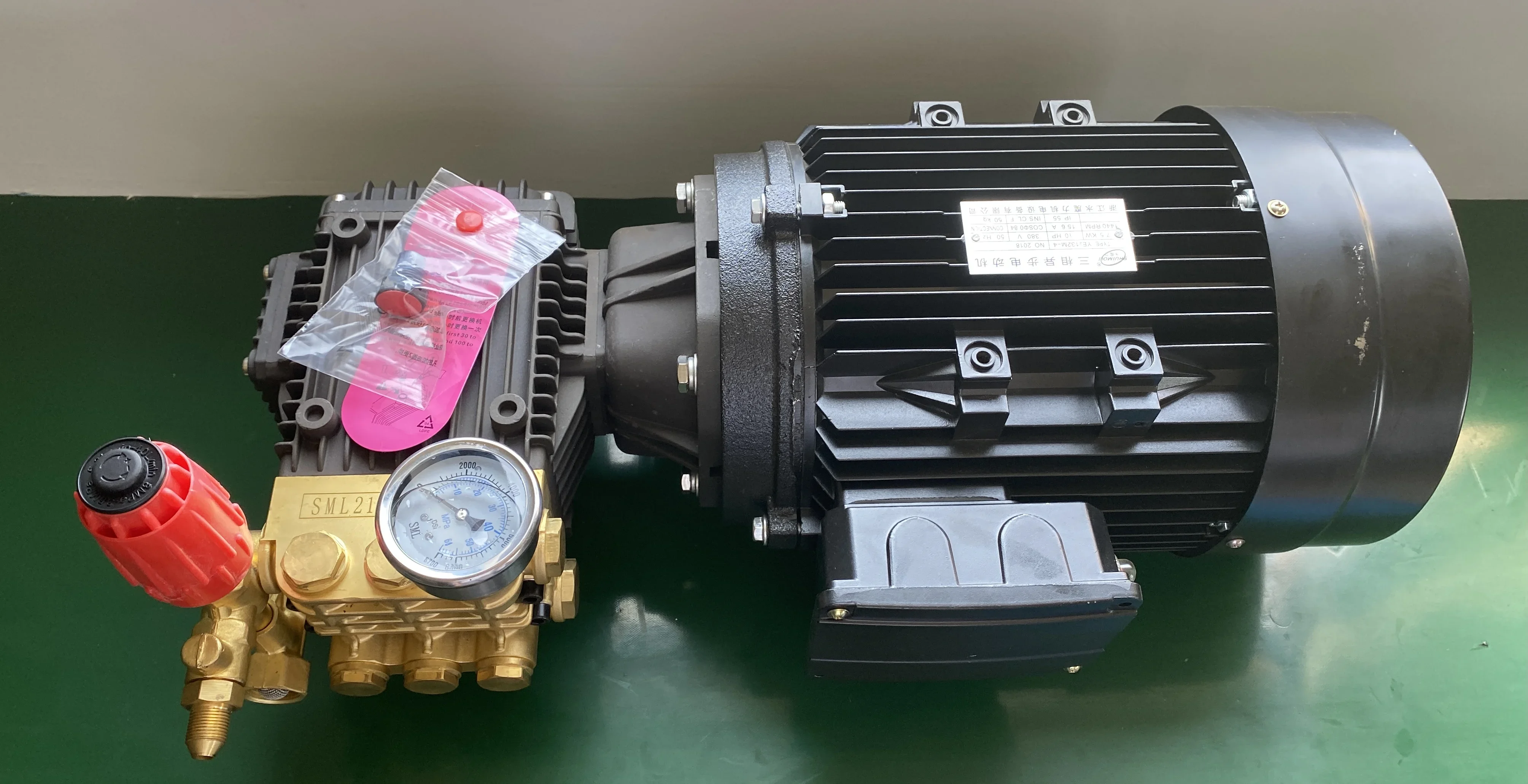 

Best-selling High pressure three cylinder plunger pump high pressure cleaner 3.0kw 220v 50HZ motor SML2200