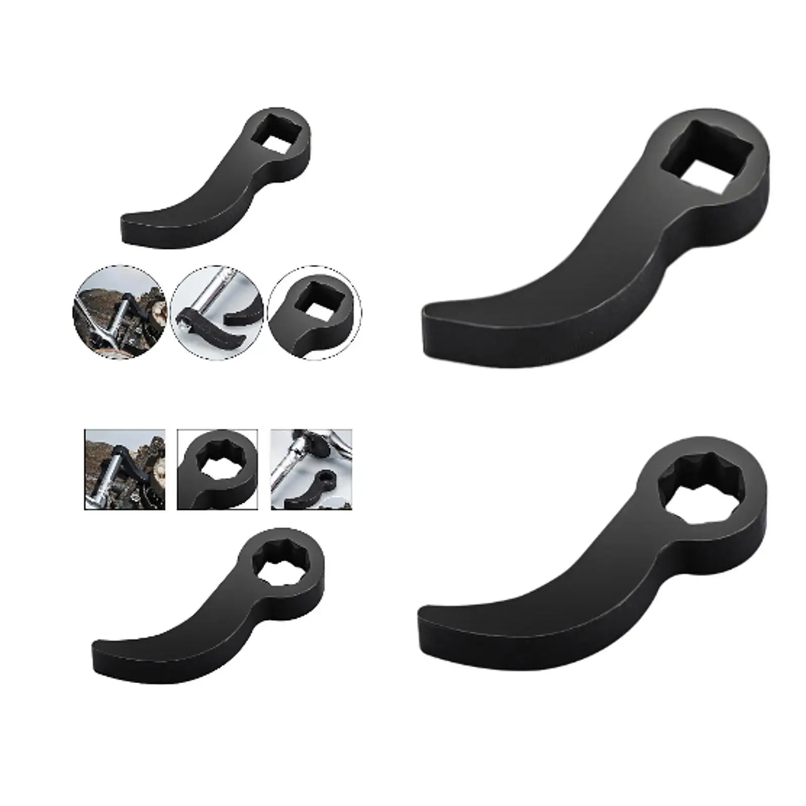 Wrench Adaptor Head High Carbon Steel Adjustable Angle for Tight Areas