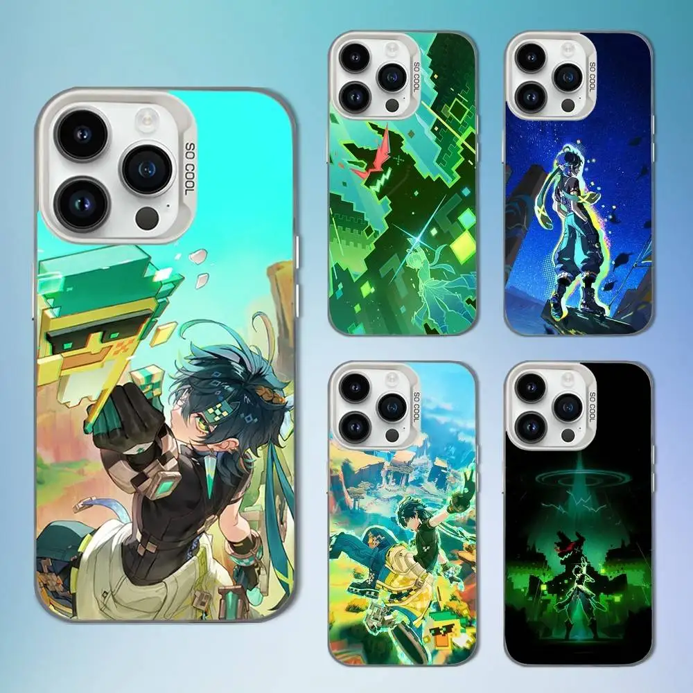 

Game Genshin Impact K-Kinich Phone Case For iPhone 16,15,14,13,12,11,Mini,Pro,SE,MAX White Matte Shockproof Cover
