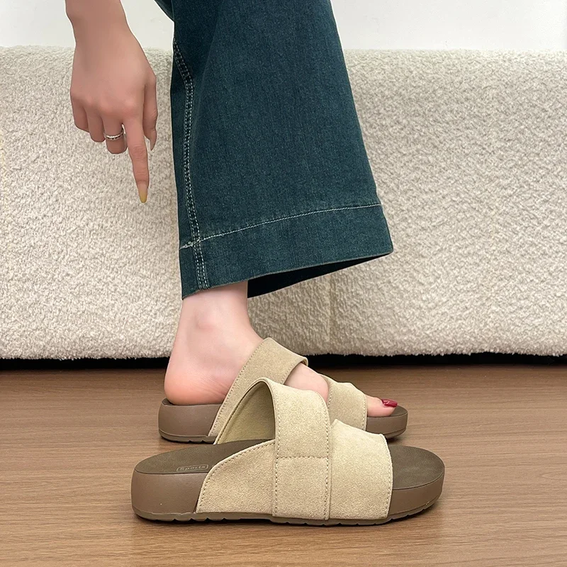 Festival Visiting Ladies Flat Slippers Anti Slip Practical Pretty Look for Holiday Visits and Daily Outdoor Leisure Walks