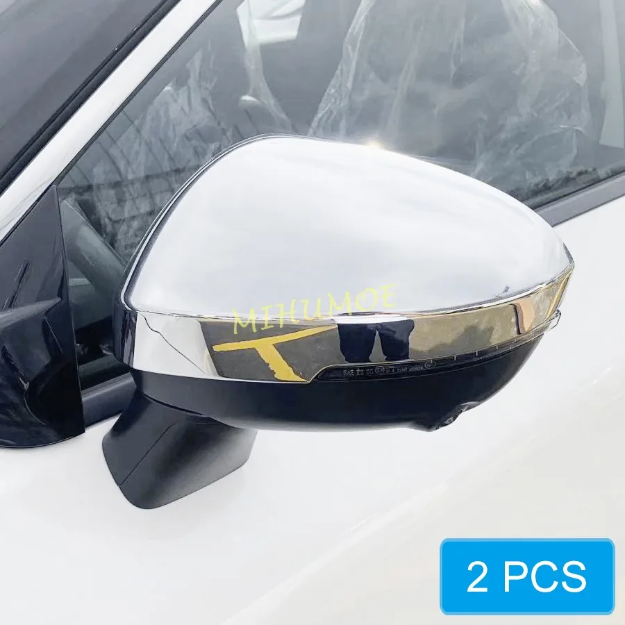 Glossy Chrome Car Side Rearview Mirror Cover Cap Overlay For Mitsubishi Outlander 2022-2026 Accessories