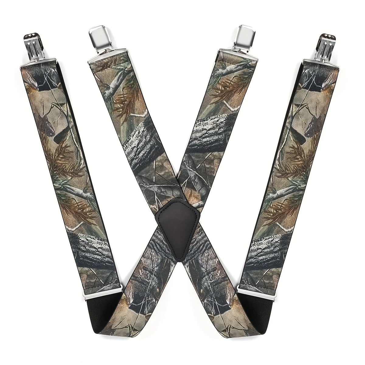 قميص بدلة رجالي بأربعة مشابك وحمالات بنمط مموه عميق مضادة للانزلاق