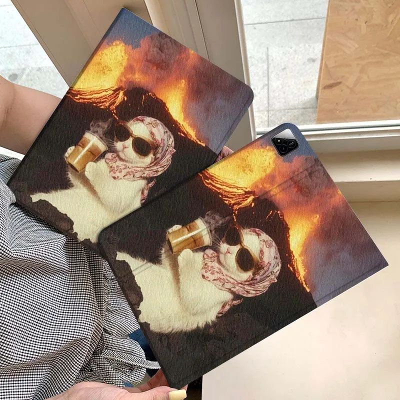 

Three Cats Paris Tower Tablet Case For Xiaomi Redmi Mini Pad SE K 2 4 5 6 7 8 2023 2025 11 8.8 11.2 10.1 Pro Gift