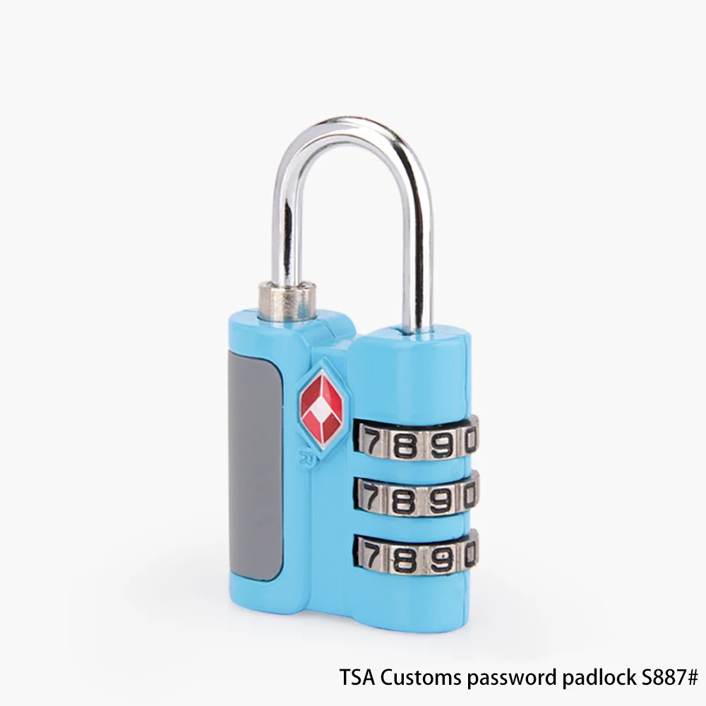 tsa Customs lock S887 luggage accessories lock head pull rod case combination lock Case combination lock padlock