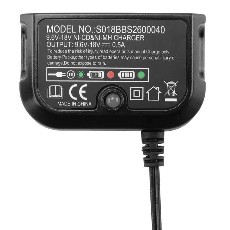 ที่ชาร์จสำรองสำหรับแบท & เดคเคอร์9.6V-18V A12 A12-X HPB14 HPB18 HPB12 HPB96 NI-CD แบตเตอรี่ Ni-MH ที่ชาร์จแบบปลั๊ก US