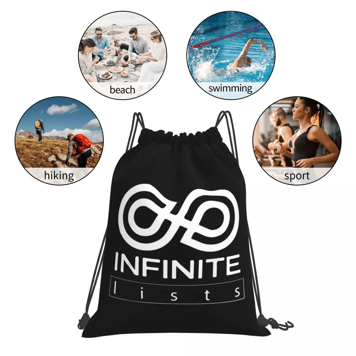 حقائب ظهر Caylus حقائب ظهر عصرية محمولة برباط حقيبة رياضية حقائب كتب للسفر والمدرسة