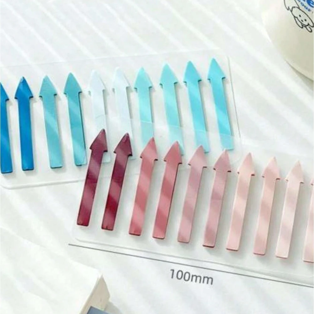 New Classification Label Convenience Stickers  Semi Transparent and Writable Fluorescent Color Combination Office Index Stickers