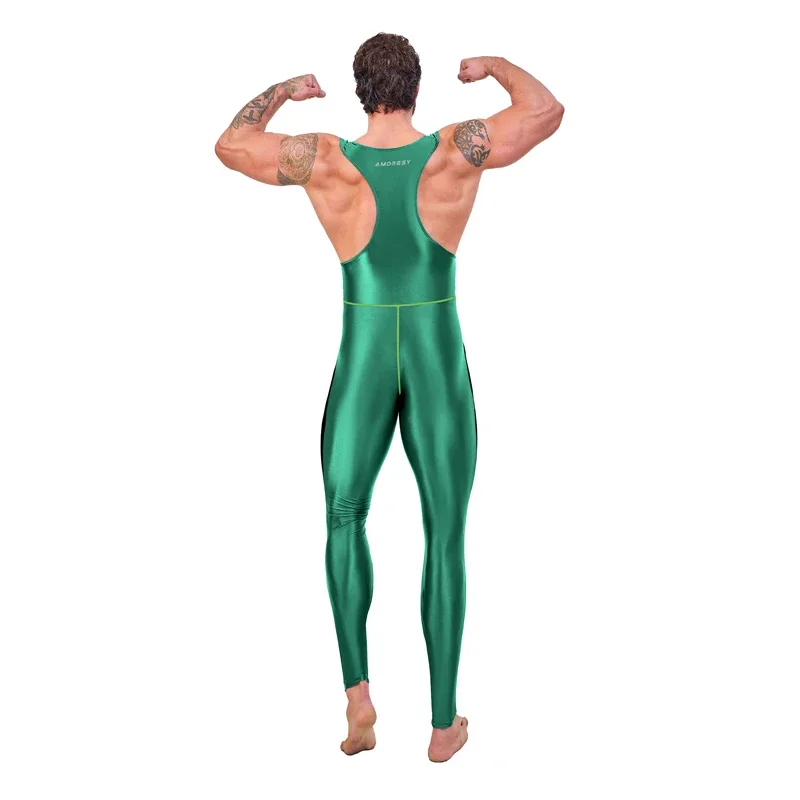 AMORESY Leonidas series suspender backless cycling sports tights nine-point pants body suits