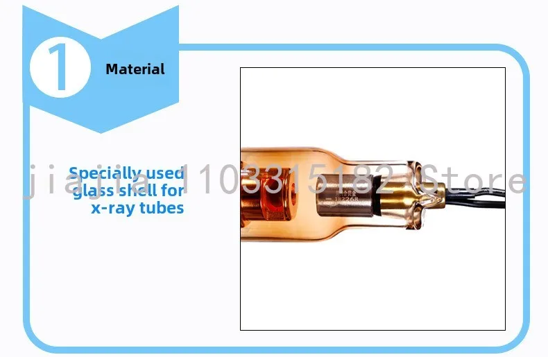 80 kV Hochspannungsnetzteil Röntgenröhre Glas Röntgenröhre Komponente