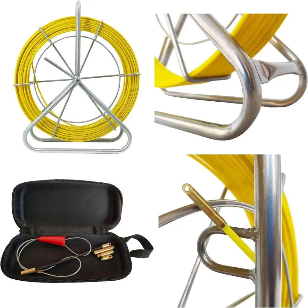 

6mm 500T Fiberglass Cable Pulling Rod with Cage for Duct Rodder and Wire Running