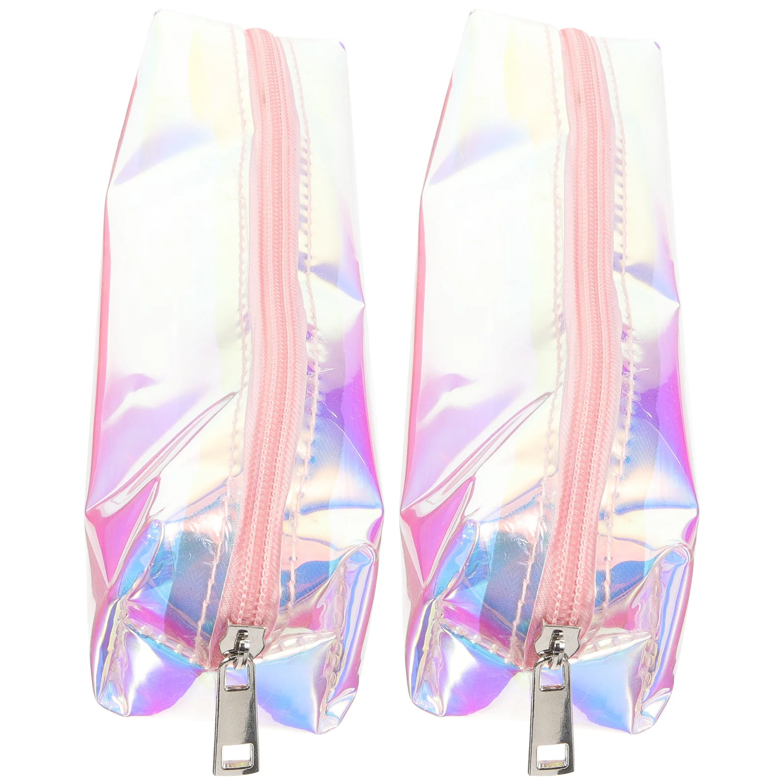 

2Pcs Waterproof Bag Pen Brush Storage Pouch Portable PVC Pencil Case for Students Teachers Stationery Organizer