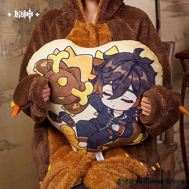 

[Genuine] Zhongli Pillow MiHoYo Official Genshin Impact Zhong Li Theme Series Q-version Pillow Original Doujin Zhongli Gifts