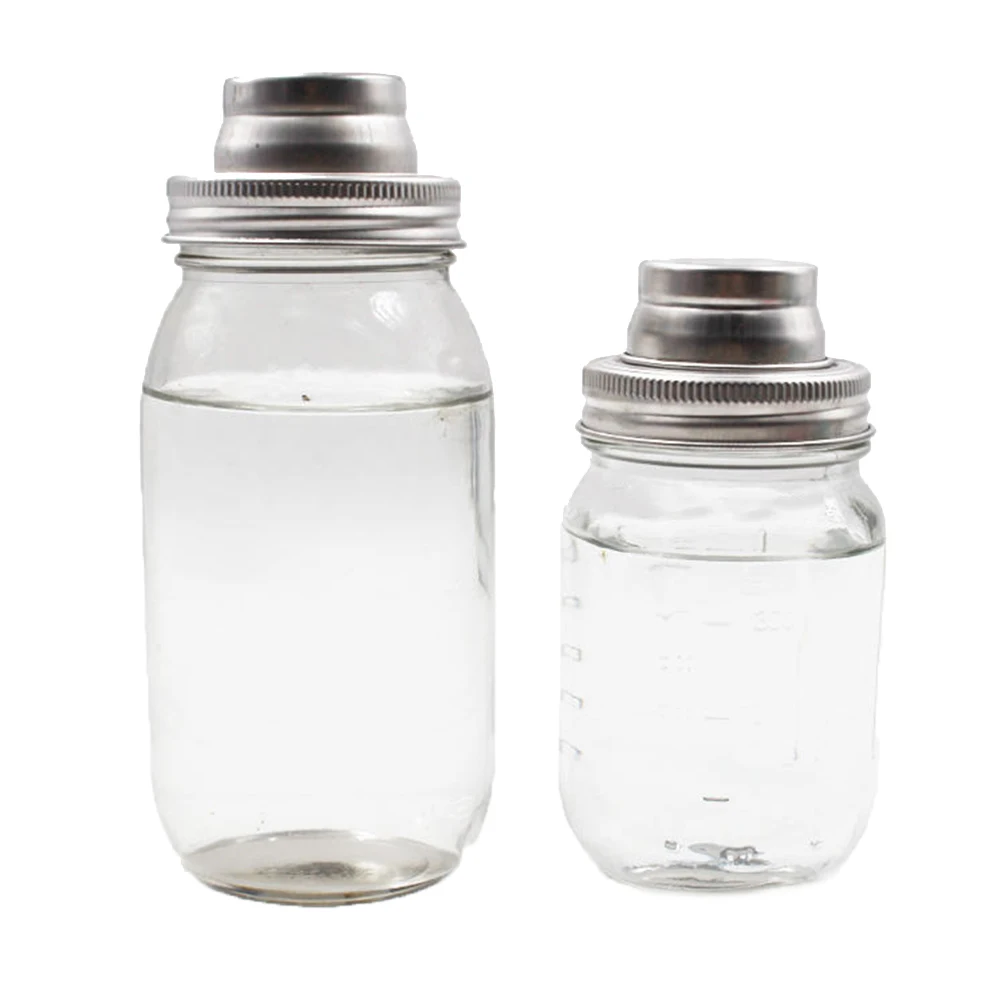 

Stainless Steel Lid 70MM Canning Jar Large Jars Jam Shaker Secure Caps Sugar Airtight Mason Cover Storage Container