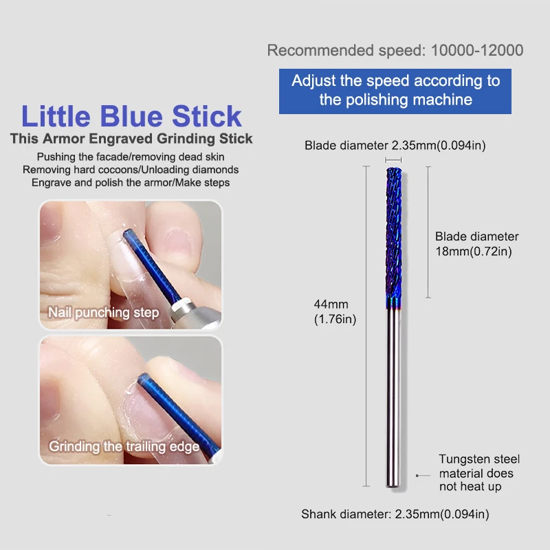 Nail Drill Bit Milling Cutter Tungsten Carbide Nail Drill Bit For Electric Nail Drill Manicure Machine Pedicure Nail File Access