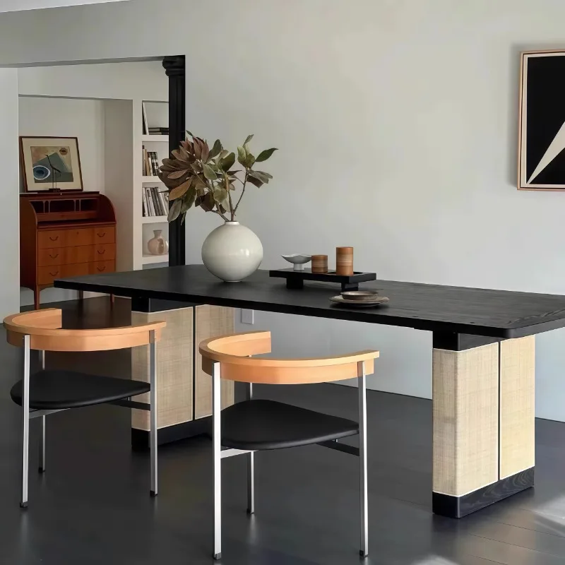 Mesas De comedor italianas De madera, Mesas De comedor De lujo para el hogar nórdico, Mesas De comedor modernas De madera, conjuntos De Mesas De comedor