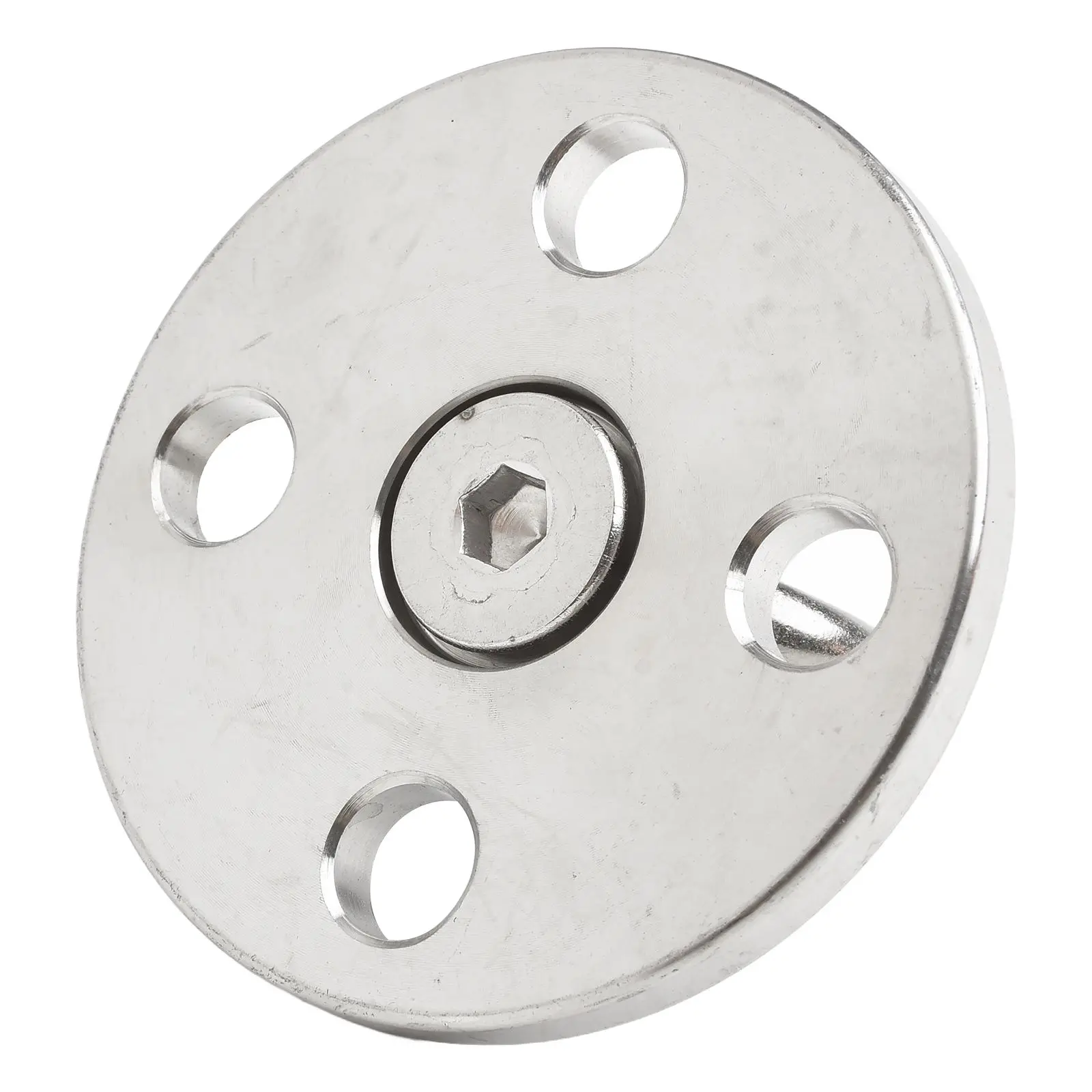 304 Stainless Steel Fixed Plate with 360 Degree Rotation Smooth Hanger and Screws for Secure Hanging and Load Support