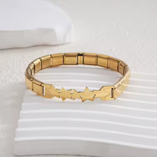 For Women Men Italian Charm Link 9mm Width Silver Gold Color Stainless Steel Bracelets on Hand DIY Making Jewelry Wholesale - Image 16