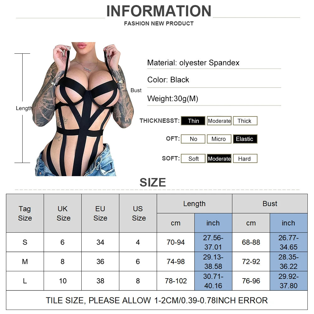 One Piece Bondage Harness Lingerie Sexy Women Hollow Out Bra Bondage Strap Bodysuit Sleepwear Lady Party Sex Intimates Underwear