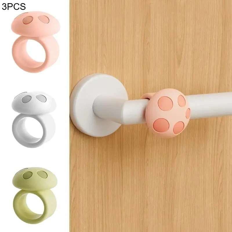 3Pcs Cute And Fun Mushroom Door Handle Anti Collision Silicone Household Door Handle Anti Collision Silent Protection Set Anti C