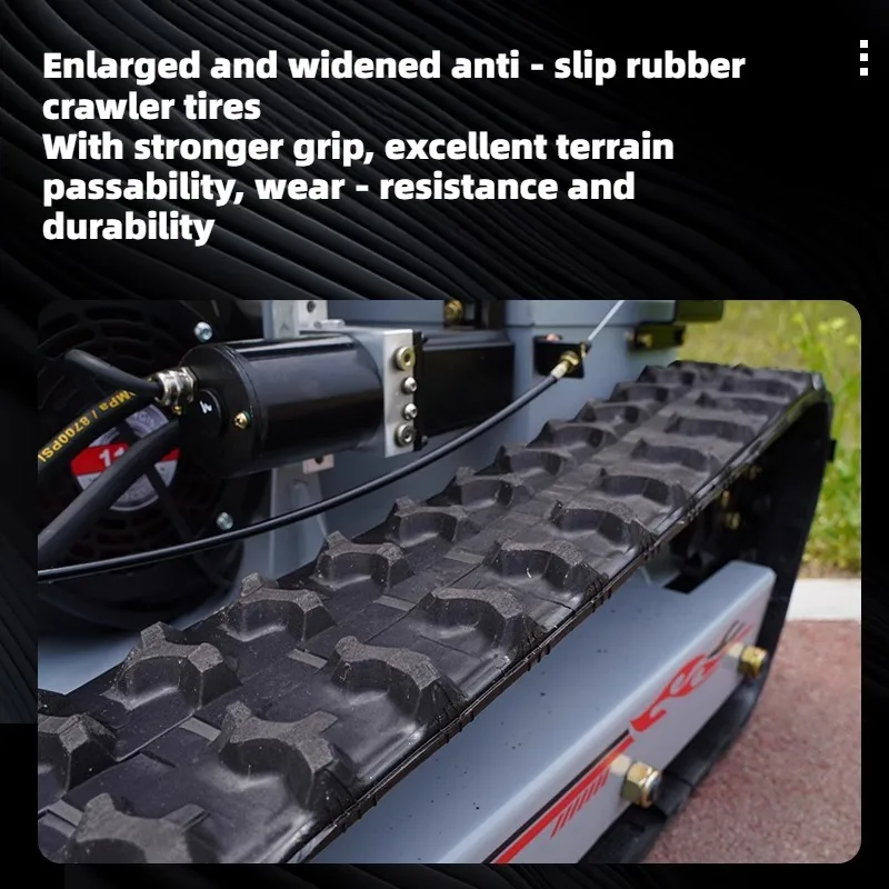 Remote Control Lawn Mower Tracked Weeder Orchard All-Terrain  Agricultural Land Clearing  Grass Cutting