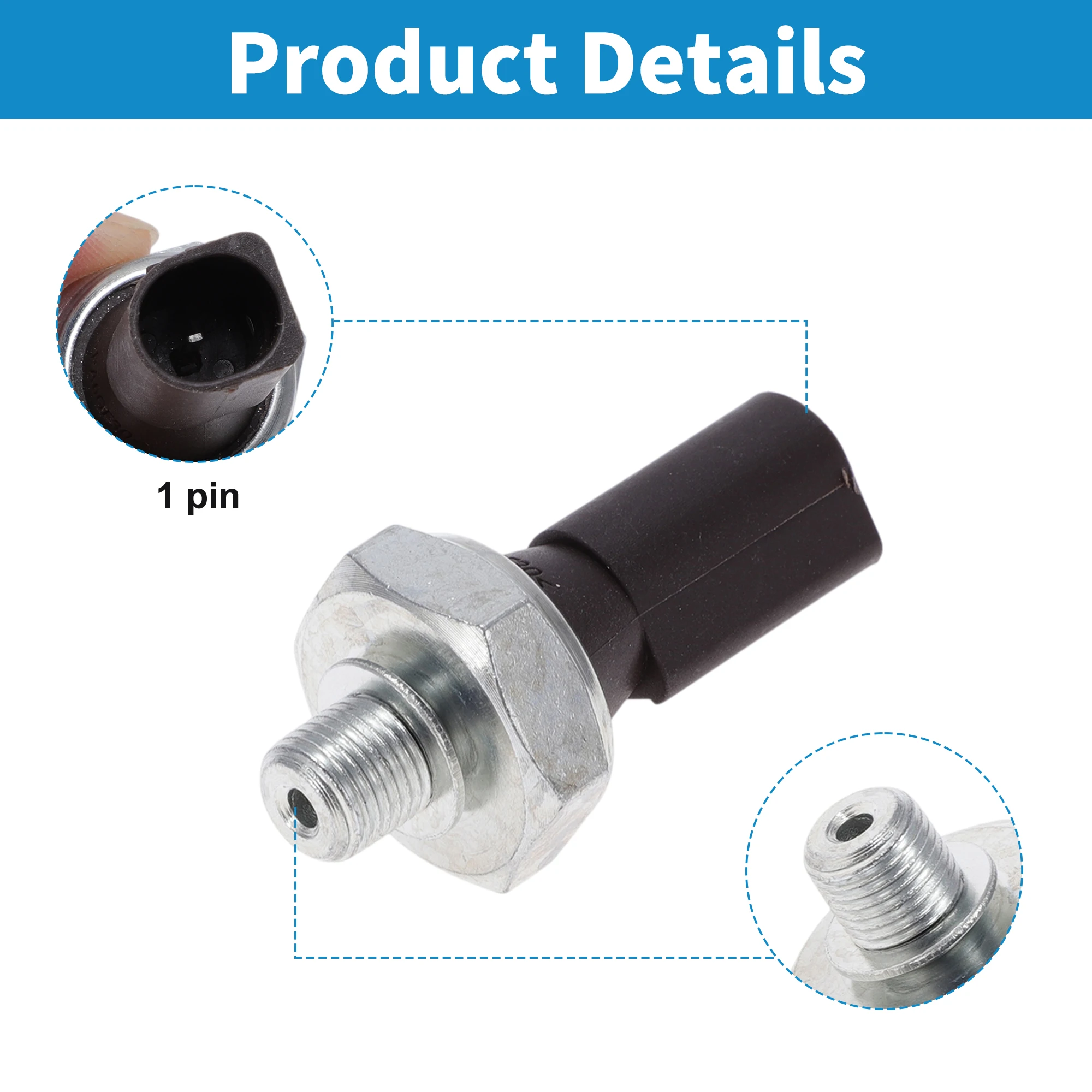UXCELL No.038919081H/038919081C Engine Oil Pressure Sensor for Audi A3 2.0L 10-13/15