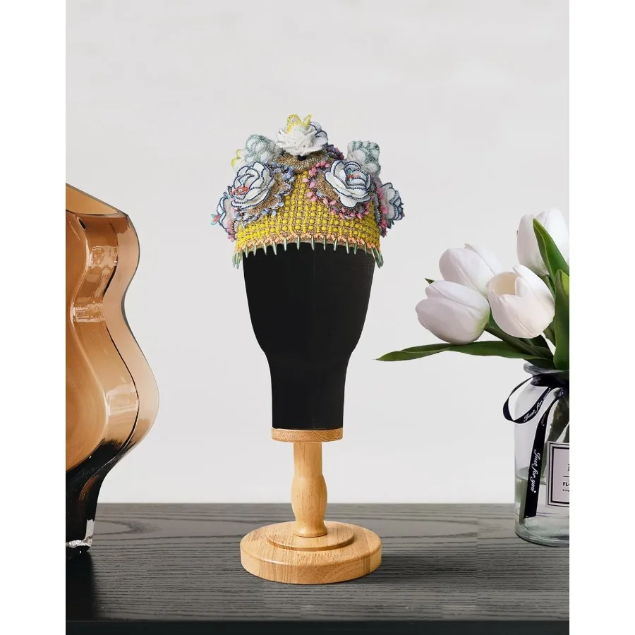 21 Polegada manequim cabeça suporte para perucas chapéus bonés cocar modelo de exibição de fone de ouvido com suporte de peruca de linho cúpula de lona e detacha