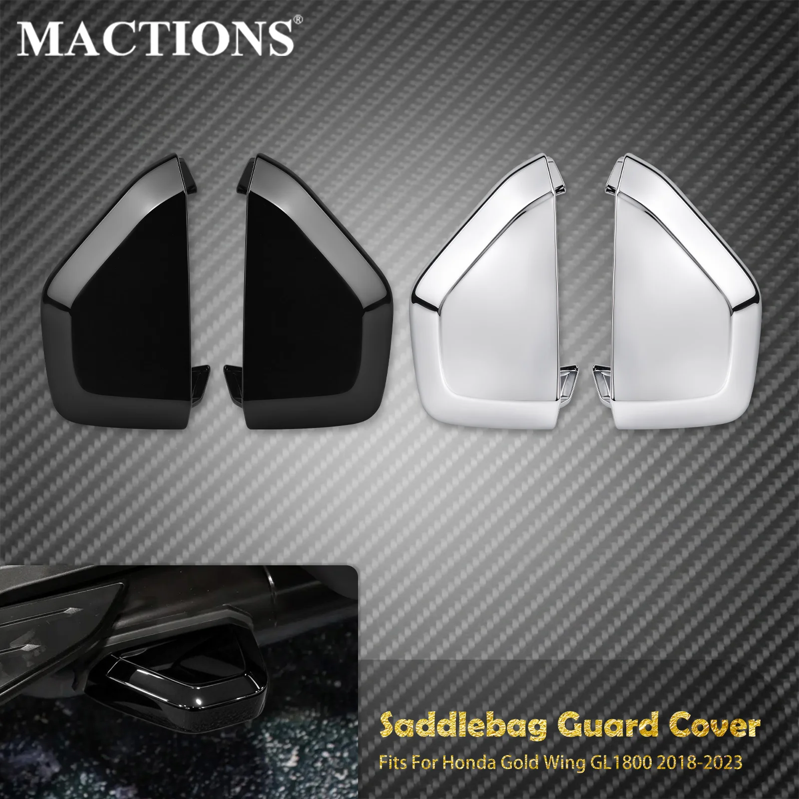 Motorcycle Saddlebag Guard Cover ABS Decorative Trims Covers Fits For Honda Gold Wing GL1800 GL 1800 Tour DCT F6B 2018 2019-2023