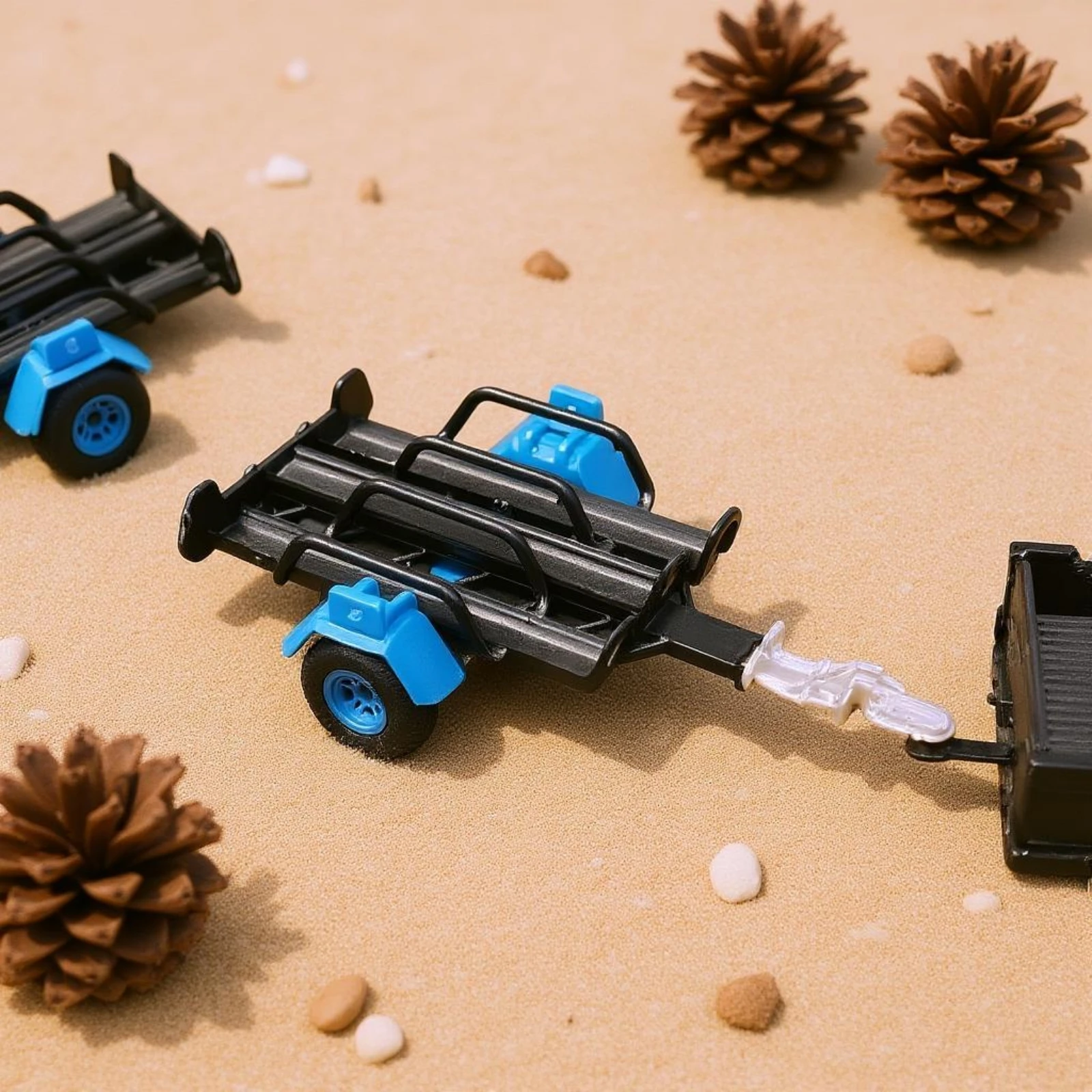 Tow Hauler Paintable Rail-Style Hauler Scale Tow Hook Glue on Model Accessory Modular Design