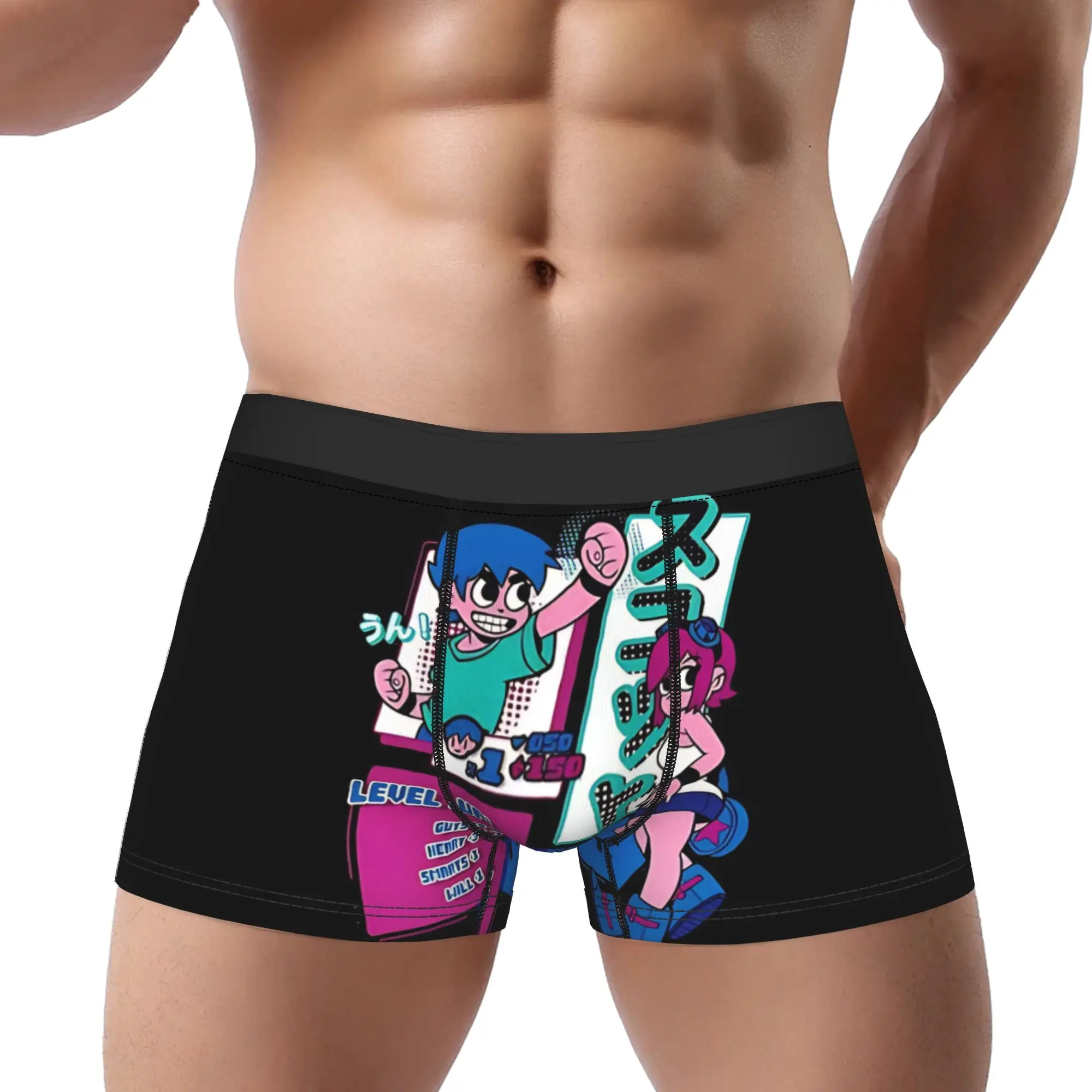 Scott Pilgrim universe  FNF Underpants Breathbale Panties Man Underwear Print Shorts Boxer Briefs