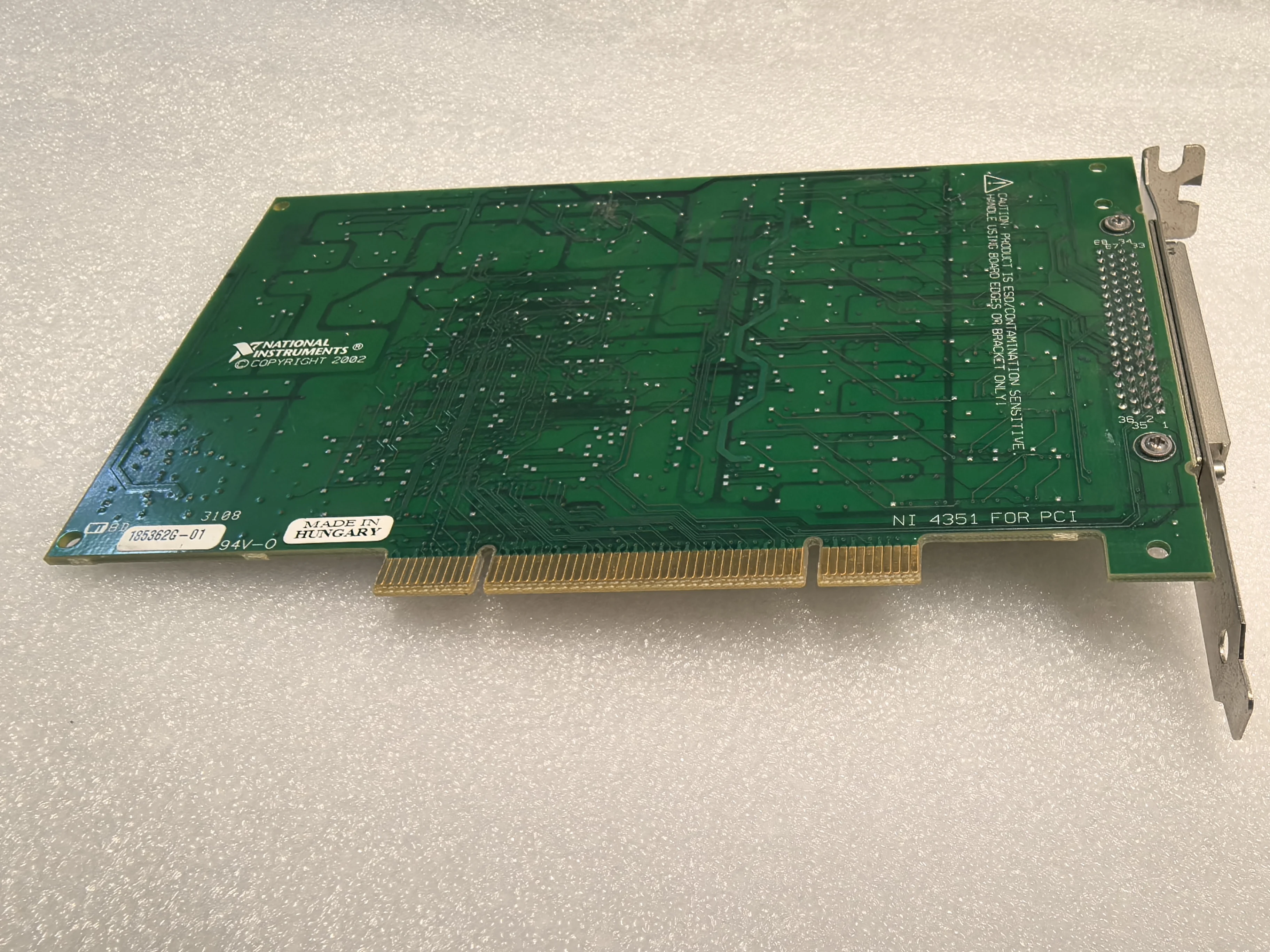 National Instrument NI PCI- 4351 Temperature Voltage Meter Card 185362G-01